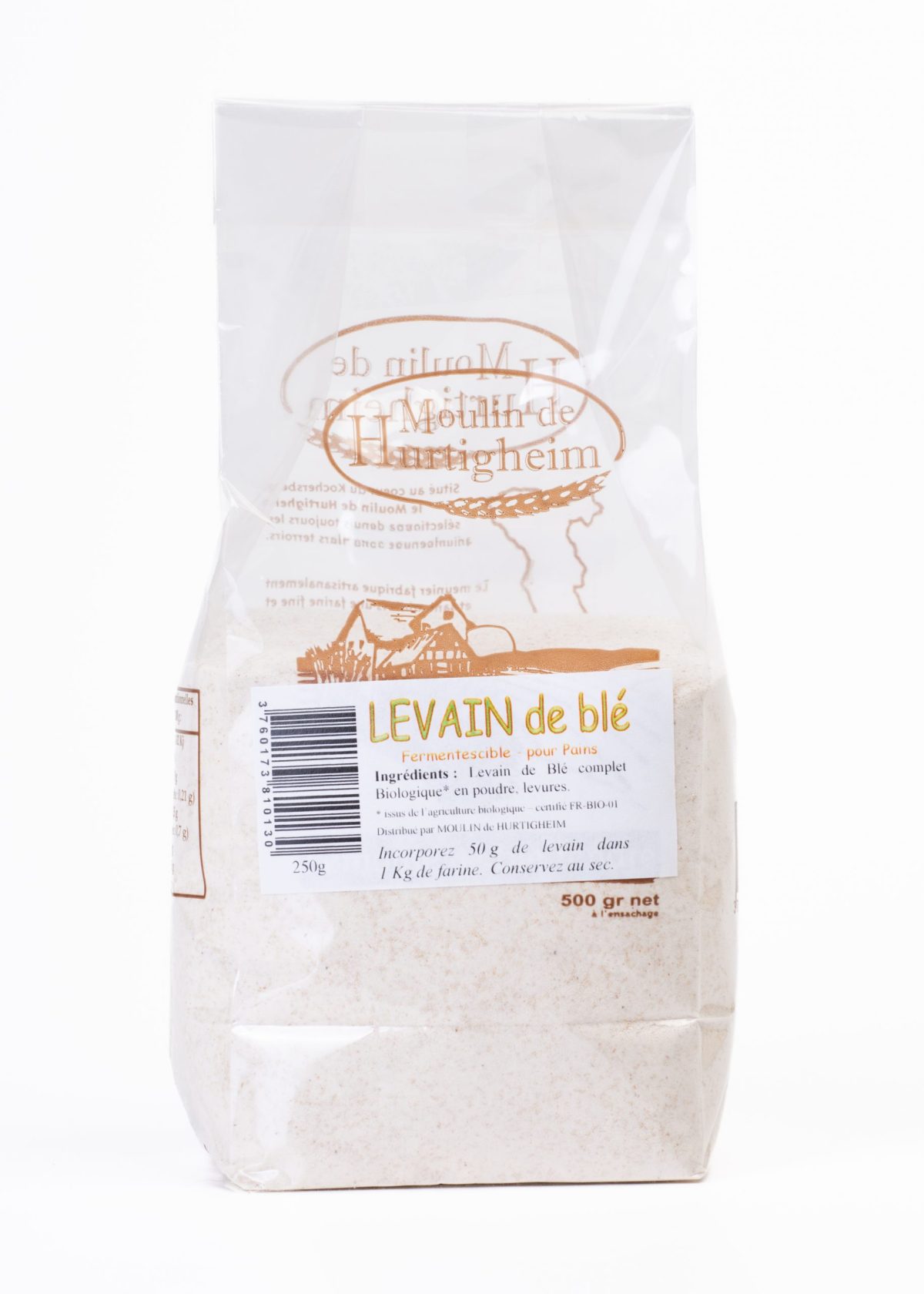 LEVAIN fermentescible de blé complet BIO